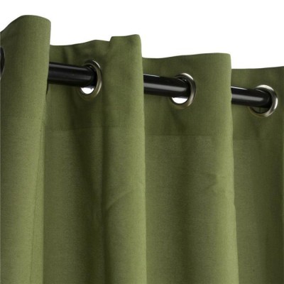Hammock Source CUR108CLGRSN 50 x 108 in. Sunbrella Outdoor Curtain with Nickel Plated Grommets&#44; Spectrum Cilantro   